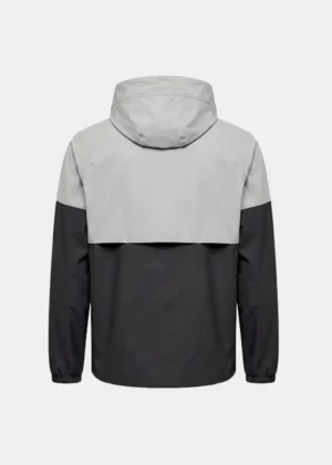 Malelions sport deuce hooded zip jacket black/light grey