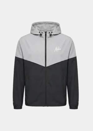 Malelions sport deuce hooded zip jacket black/light grey
