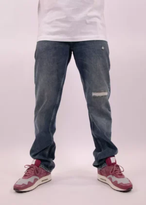 Malelions straight fit denim dark blue