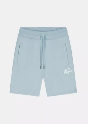 Malelions striped signature short ice blue