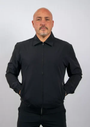 Malelions technical zip jacket black