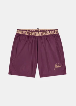 Malelions venetian swim shorts burgundy