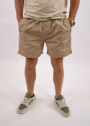 Malelions venetian swim shorts light taupe