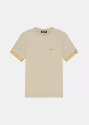 Malelions venetian t-shirt light taupe