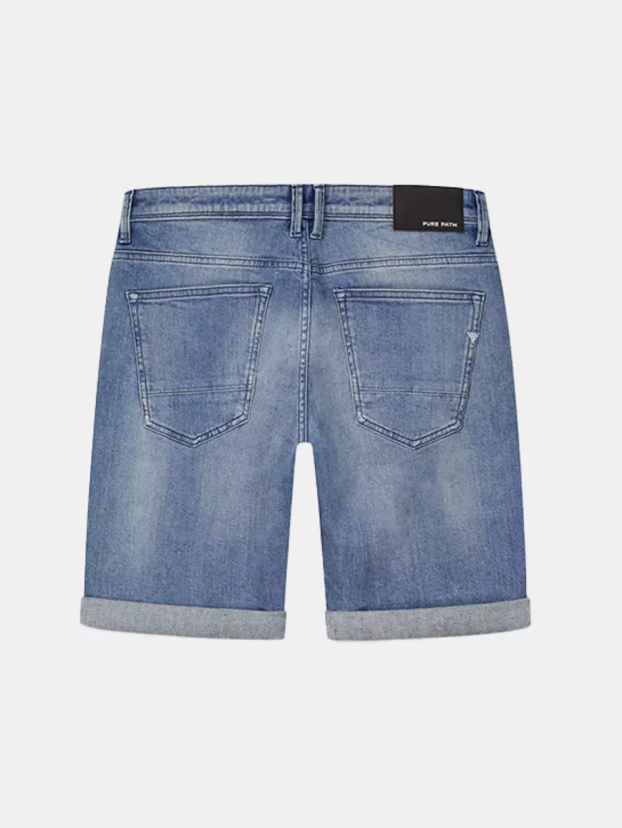 Purewhite the miles w1622 83 denim mid blue