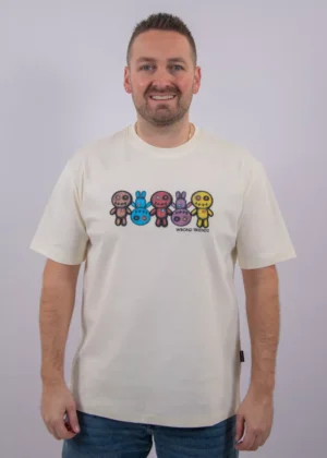 Wrong Friends franklin t-shirt coconut white