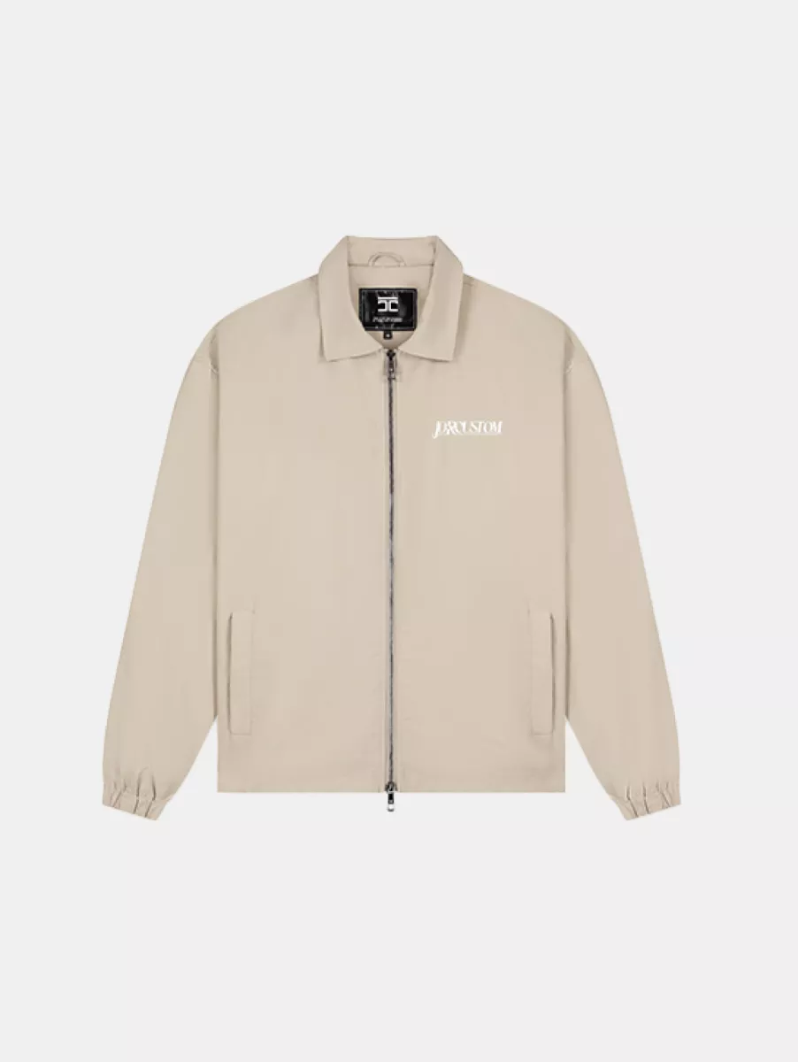 Jorcustom script coach jacket taupe