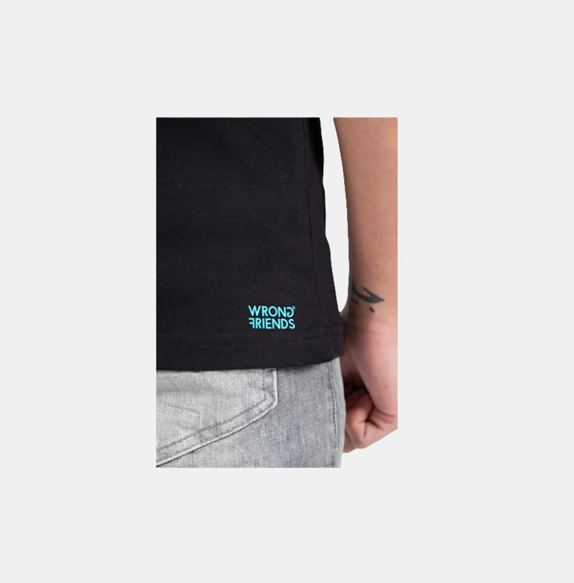 Wrong Friends classic logo t-shirt black