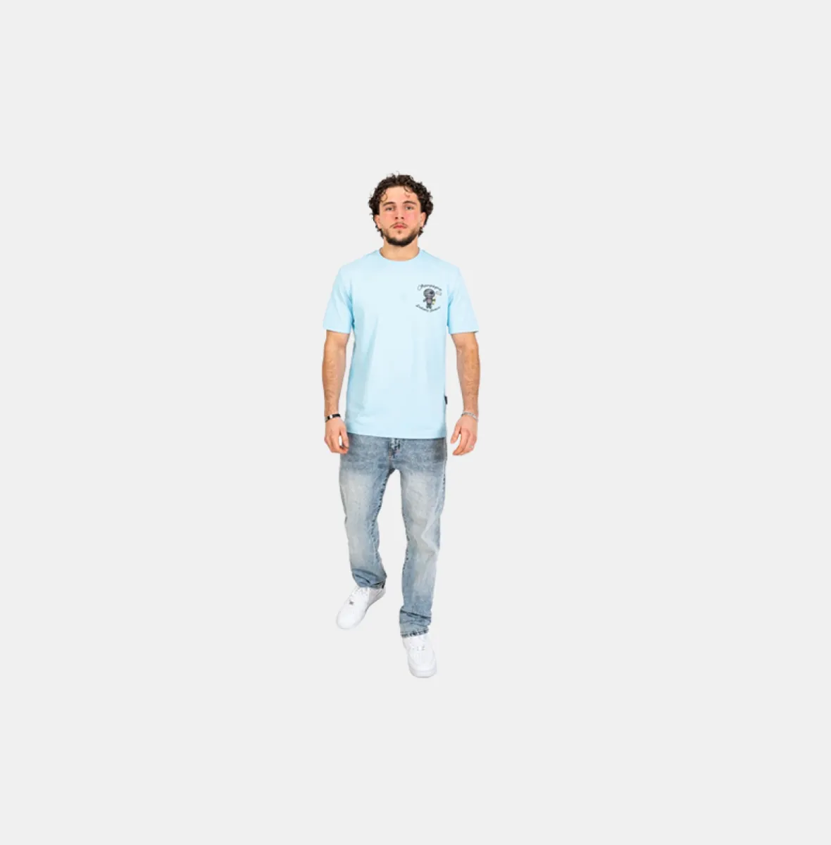 Wrong Friends tulsa t-shirt light blue