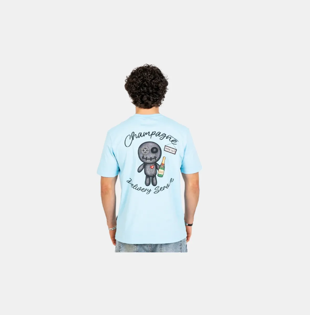Wrong Friends tulsa t-shirt light blue