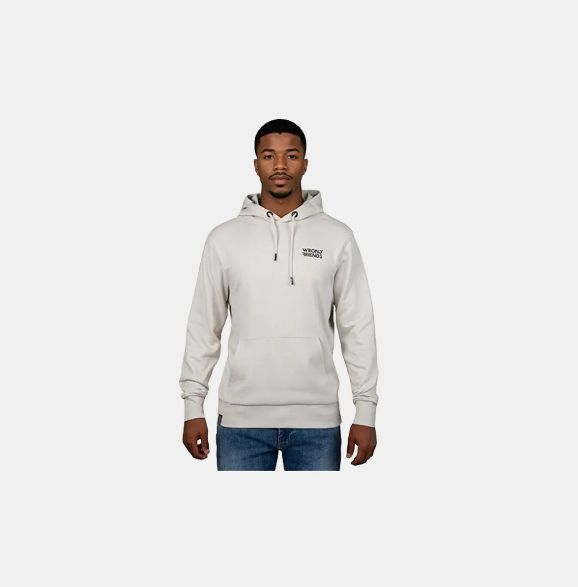 Wrong Friends verona hoodie light grey