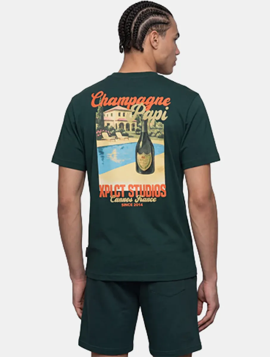 XPLCT champagne tee green