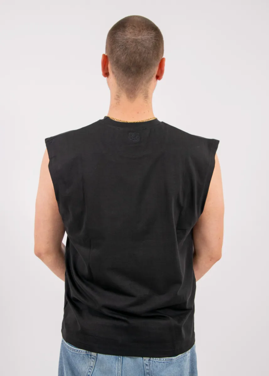 XPLCT hybrid sleeveless tee black